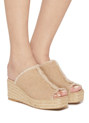Figure View - Click To Enlarge - CASTAÑER - Queral 60 Platform Cotton Espadrilles