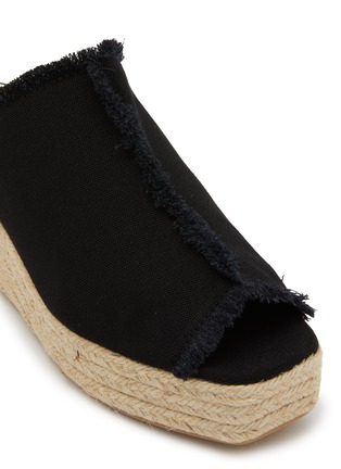 Detail View - Click To Enlarge - CASTAÑER - Queral 60 Platform Cotton Espadrilles