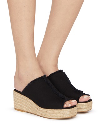 Figure View - Click To Enlarge - CASTAÑER - Queral 60 Platform Cotton Espadrilles