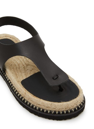 Detail View - Click To Enlarge - CASTAÑER - Tokio Leather Thong Espadrilles