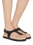 Figure View - Click To Enlarge - CASTAÑER - Tokio Leather Thong Espadrilles