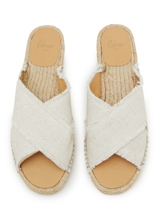 Detail View - Click To Enlarge - CASTAÑER - Palmera Linen Espadrilles