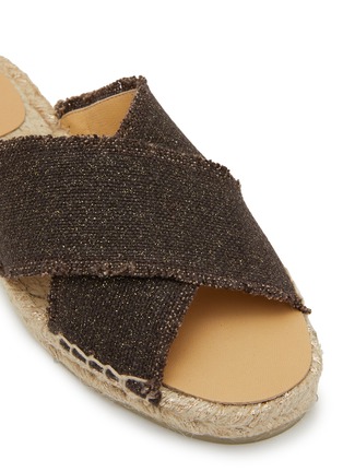 Detail View - Click To Enlarge - CASTAÑER - Palmera Linen Espadrilles