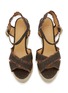 Detail View - Click To Enlarge - CASTAÑER - Bromelia 110 Linen Platform Espadrilles