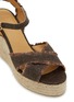 Detail View - Click To Enlarge - CASTAÑER - Bromelia 110 Linen Platform Espadrilles