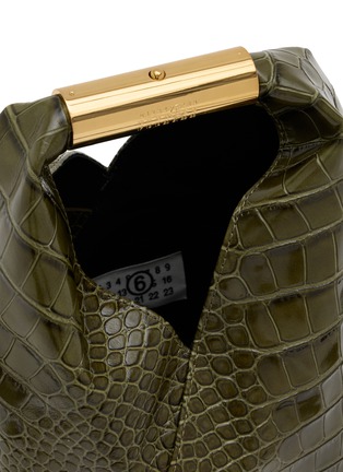 Detail View - Click To Enlarge - MM6 MAISON MARGIELA - Small Japanese Embossed Leather Crossbody Bag