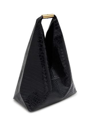 Detail View - Click To Enlarge - MM6 MAISON MARGIELA - Large Japanese Embossed Leather Bag