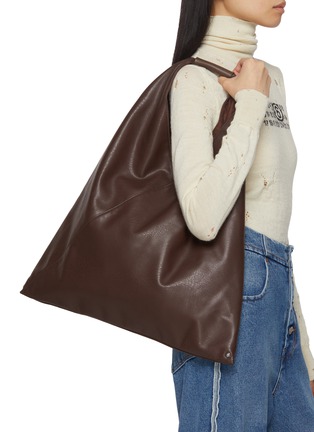 Figure View - Click To Enlarge - MM6 MAISON MARGIELA - Classic Japanese PU Leather Handbag