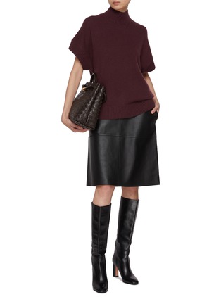 Figure View - Click To Enlarge - JOSEPH - Mock Neck Cashmere Knitted Top