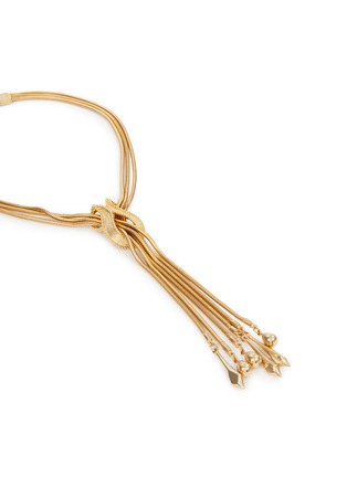 Detail View - Click To Enlarge - LANE CRAWFORD VINTAGE ACCESSORIES - Lariat Gold Toned Drop Necklace