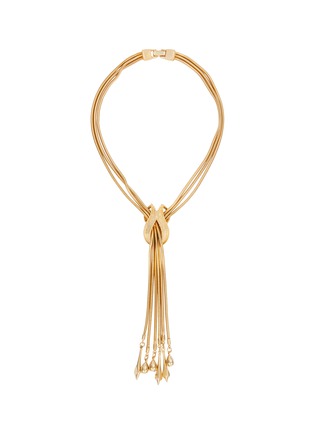 Main View - Click To Enlarge - LANE CRAWFORD VINTAGE ACCESSORIES - Lariat Gold Toned Drop Necklace