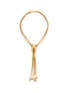 Main View - Click To Enlarge - LANE CRAWFORD VINTAGE ACCESSORIES - Lariat Gold Toned Drop Necklace