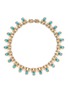 Main View - Click To Enlarge - LANE CRAWFORD VINTAGE ACCESSORIES - McClelland Barclay Gold Toned Blue Diamante Necklace
