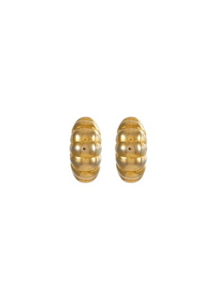 Main View - Click To Enlarge - LANE CRAWFORD VINTAGE ACCESSORIES - Pauline Rader Gold Toned Clip On Earrings