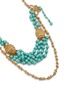 Detail View - Click To Enlarge - LANE CRAWFORD VINTAGE ACCESSORIES - Marboux Gold Toned Faux Turquoise Beaded Necklace