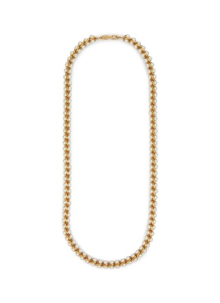 Main View - Click To Enlarge - LANE CRAWFORD VINTAGE ACCESSORIES - Gold Toned Faux Pearl Necklace