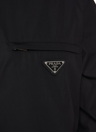  - PRADA - Zippered Chest Pocket Cotton Poplin Shirt