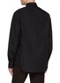 Back View - Click To Enlarge - PRADA - Zippered Chest Pocket Cotton Poplin Shirt