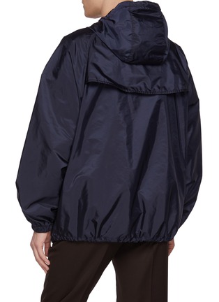 Back View - Click To Enlarge - PRADA - Oversized Hooded Windbreaker