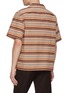 Back View - Click To Enlarge - PRADA - Oversized Striped Cotton Silk Bowling Shirt