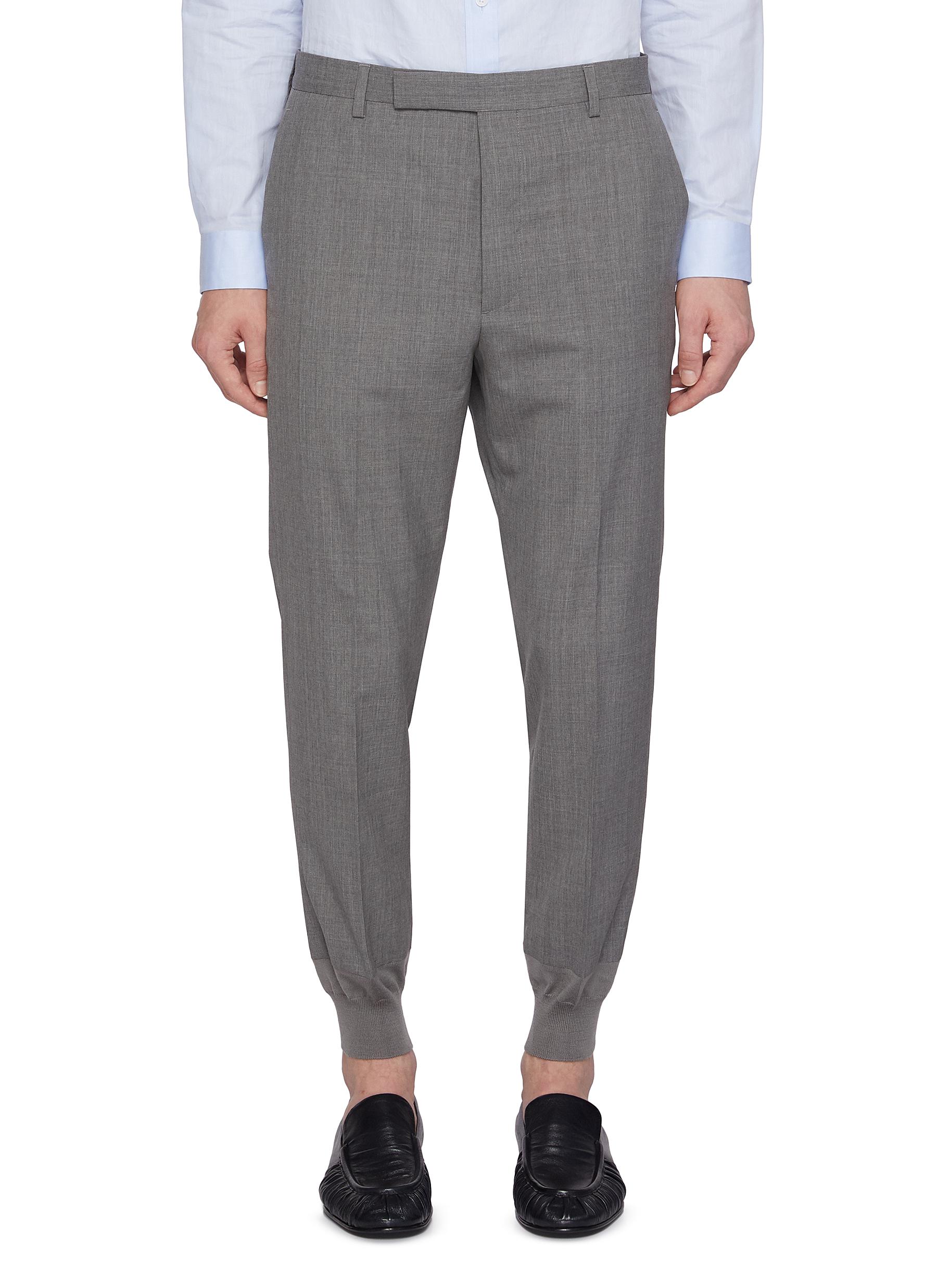 【関税込み】prada Ribbed pants PRADA | Ribbed Knit Cuff Slim Pants | Men | Lane Crawford
