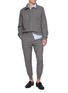 Figure View - Click To Enlarge - PRADA - Ribbed Knit Cuff Slim Pants