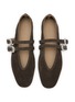 Detail View - Click To Enlarge - LE MONDE BERYL - Claudia Double Strap Suede Mary Janes