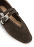 Detail View - Click To Enlarge - LE MONDE BERYL - Claudia Double Strap Suede Mary Janes