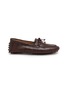 Main View - Click To Enlarge - LE MONDE BERYL - Croco Printed Driver Moccasin Leather Loafers