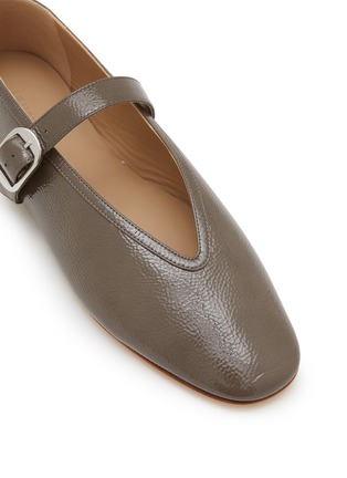 Detail View - Click To Enlarge - LE MONDE BERYL - Stella Shiny Lambskin Mary Jane Flats
