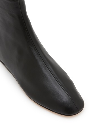 Detail View - Click To Enlarge - LE MONDE BERYL - Luna Lambskin Flat Ankle Boots