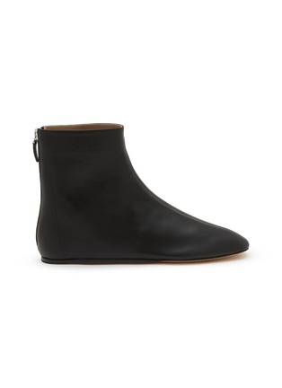 Main View - Click To Enlarge - LE MONDE BERYL - Luna Lambskin Flat Ankle Boots