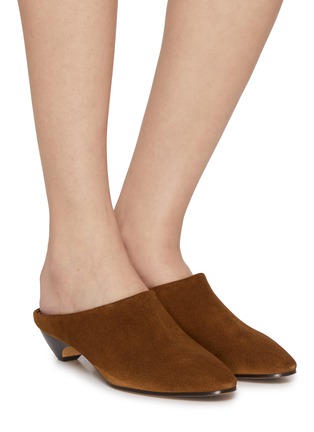 Figure View - Click To Enlarge - LE MONDE BERYL - Allegra 40 Suede Mules