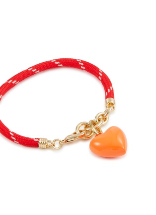 Detail View - Click To Enlarge - ROXANNE ASSOULIN - Happy Heart Cord Bracelet