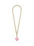 Main View - Click To Enlarge - ROXANNE ASSOULIN - Happy Heart Gold Pleated Brass Necklace