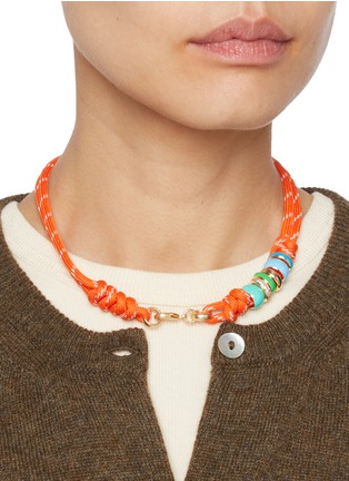 Figure View - Click To Enlarge - ROXANNE ASSOULIN - Happy Heart Cord Necklace