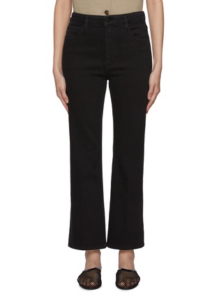 Main View - Click To Enlarge - FRAME - The Reboot Crop Dark Wash Jeans