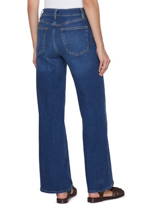 Back View - Click To Enlarge - FRAME - Le Slim Palazzo Medium Wash Jeans
