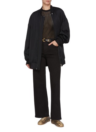 Figure View - Click To Enlarge - FRAME - Le Slim Palazzo Dark Wash Jeans