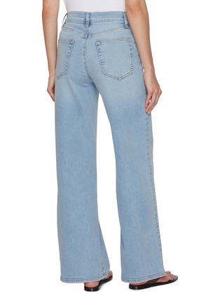 Back View - Click To Enlarge - FRAME - Le Slim Palazzo Light Wash Jeans