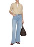Figure View - Click To Enlarge - FRAME - Le Slim Palazzo Light Wash Jeans