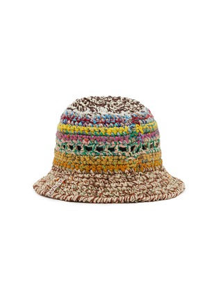Figure View - Click To Enlarge - ULTRAVIOLHAT - Cotton Blend Crochet Bucket Hat