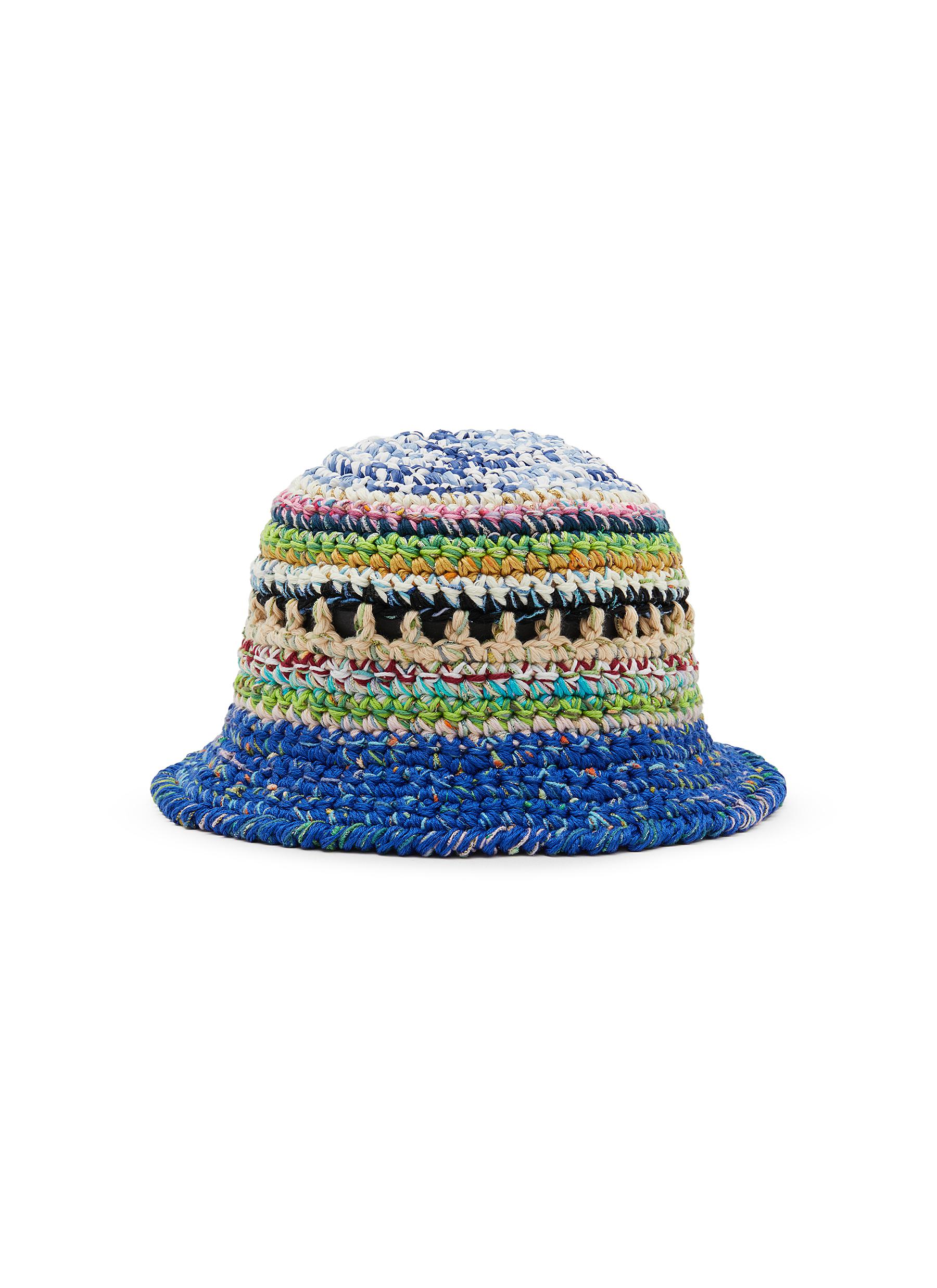 01 Cotton Blend Crochet Bucket Hat