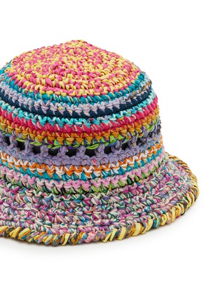 Detail View - Click To Enlarge - ULTRAVIOLHAT - 05 Cotton Blend Crochet Bucket Hat