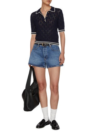 Figure View - Click To Enlarge - FRAME - The Hang Denim Shorts