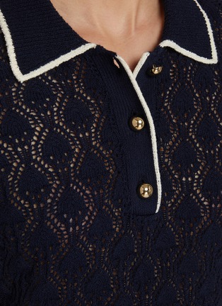  - FRAME - The Rookie Pointelle Polo Shirt