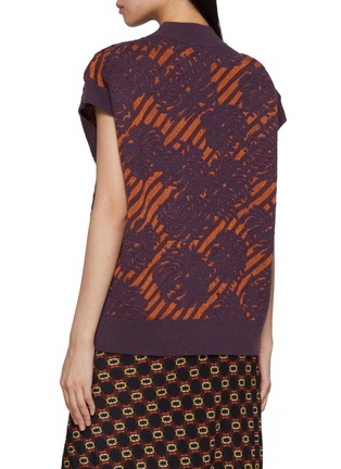 Back View - Click To Enlarge - DRIES VAN NOTEN - Tepic Jacquard Knit Vest