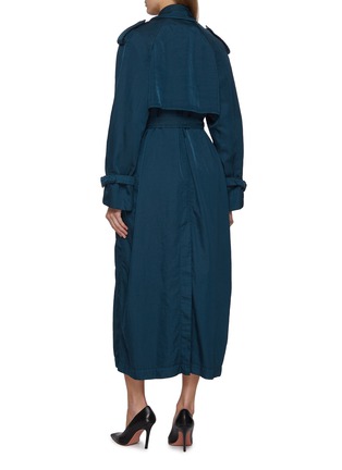 Back View - Click To Enlarge - DRIES VAN NOTEN - Ristos Double Breasted Belted Trench Coat