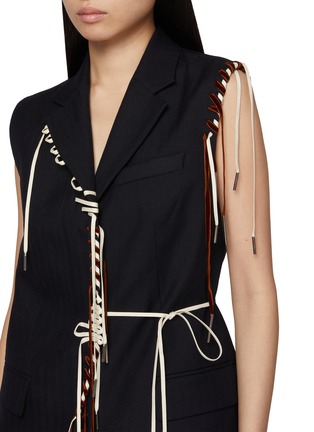  - DRIES VAN NOTEN - Bimbila Sleeveless Embellished Wool Blazer