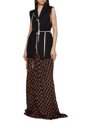 Figure View - Click To Enlarge - DRIES VAN NOTEN - Bimbila Sleeveless Embellished Wool Blazer